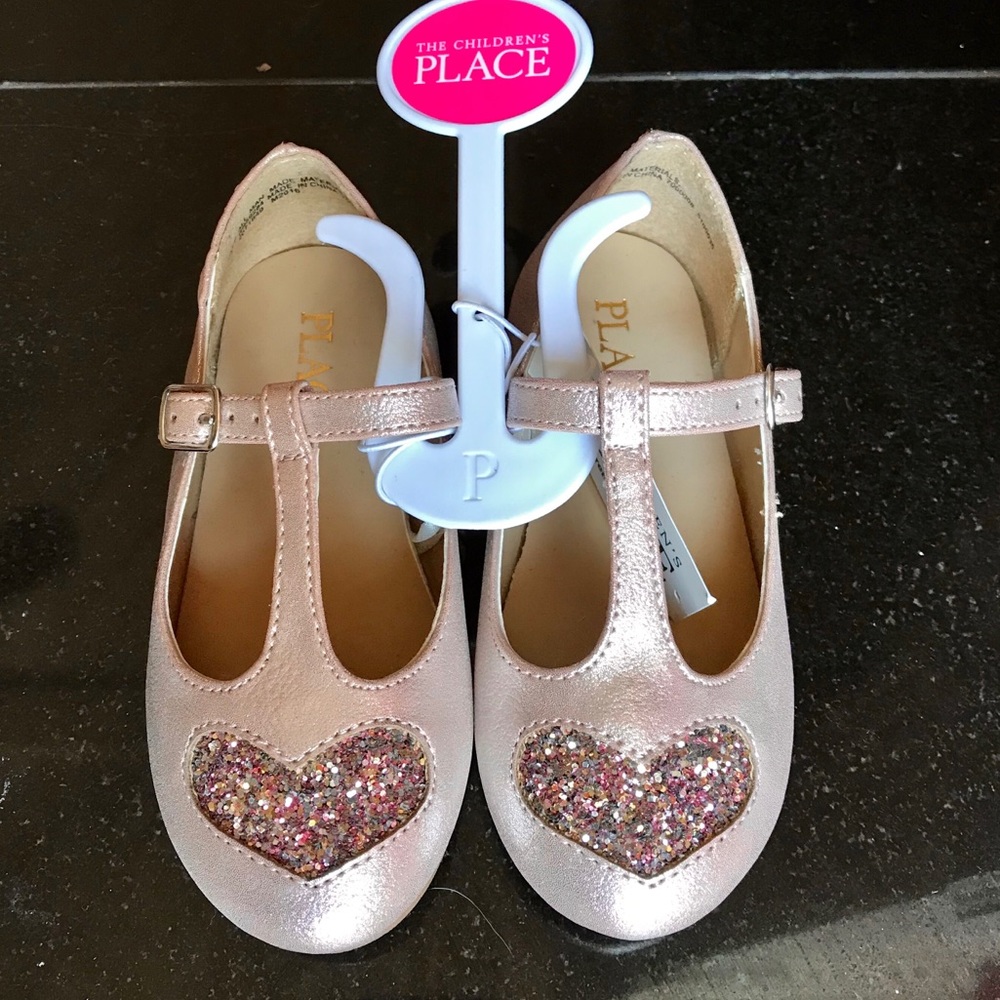 Girls Toddlers Rose Gold Flats